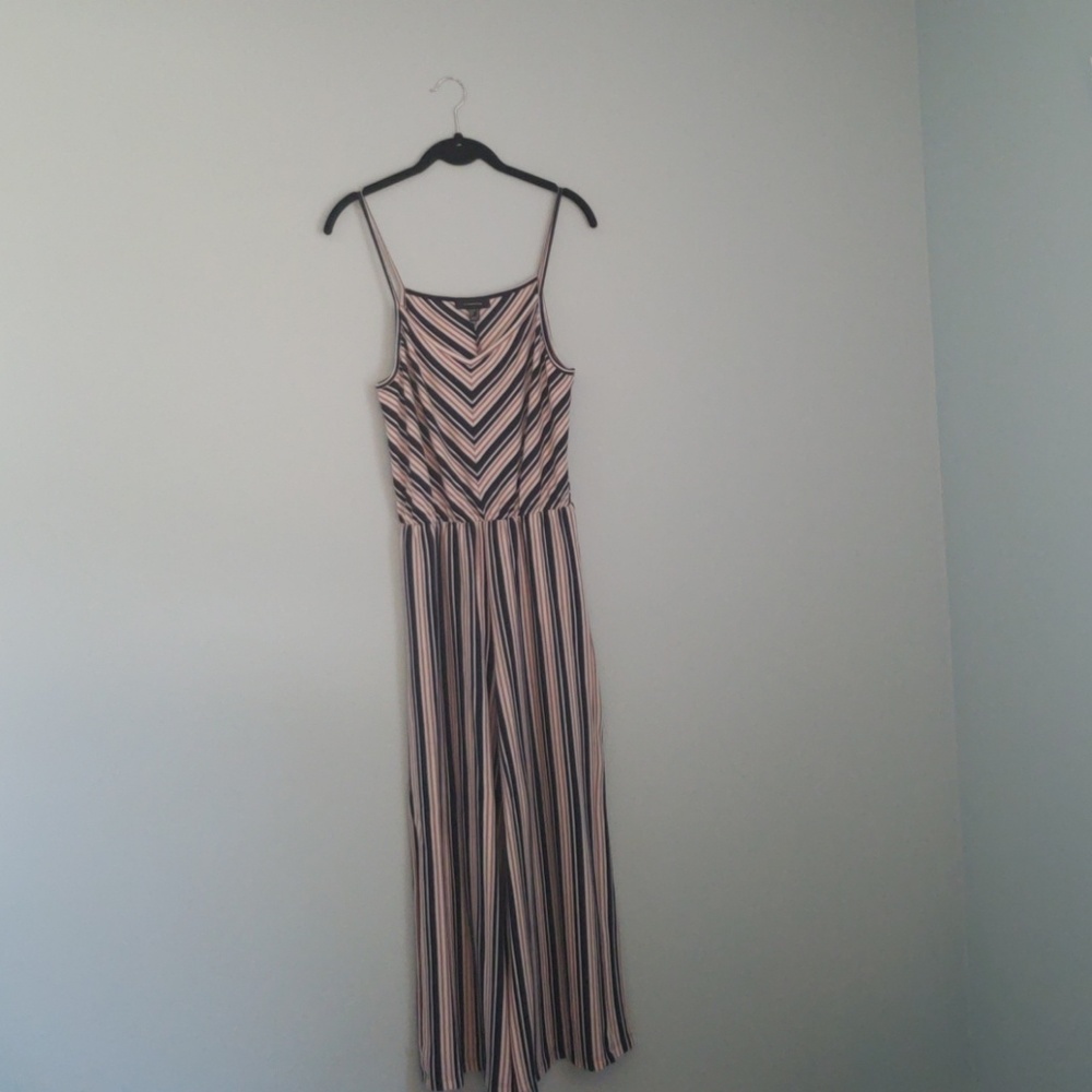 Atmosphere striped jumpsuit